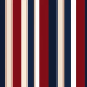 Classic Vertical Stripes Pattern in Red, White, and Blue