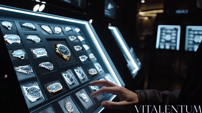 Discover the Perfect Watch: Touchscreen Display Exploration AI Image