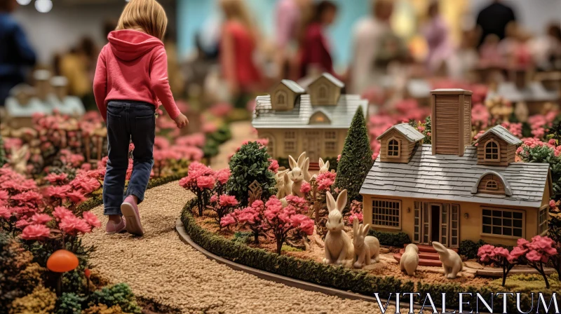 Child's Adventure in a Bunnycore Themed Model Village