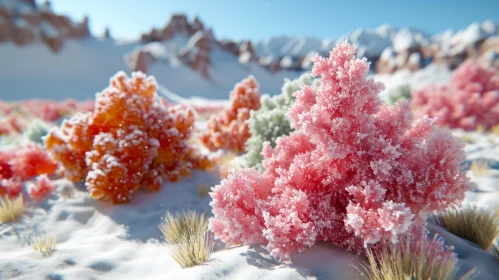 Snowy Mountain Landscape: A Serene and Breathtaking View