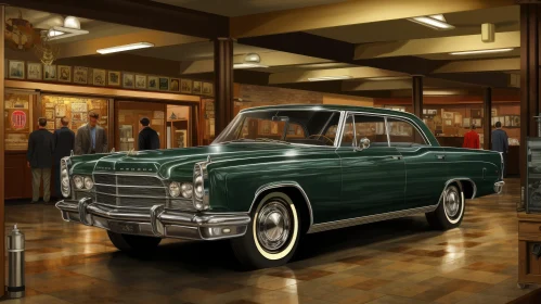Vintage Car Dealership with 1964 Cadillac Fleetwood
