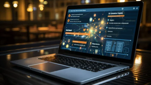 Inova Solutions - Company Website on Dark-themed Laptop