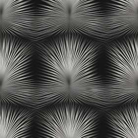 Symmetrical Black and White Abstract Pattern