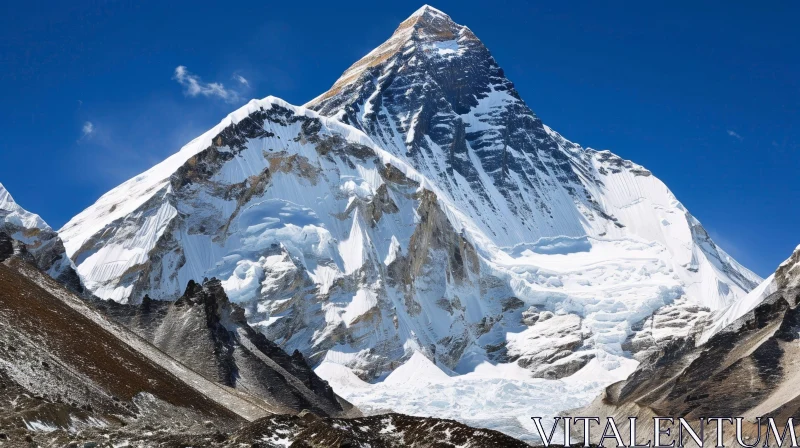 Mount Everest: The Highest Peak Adventure AI Image