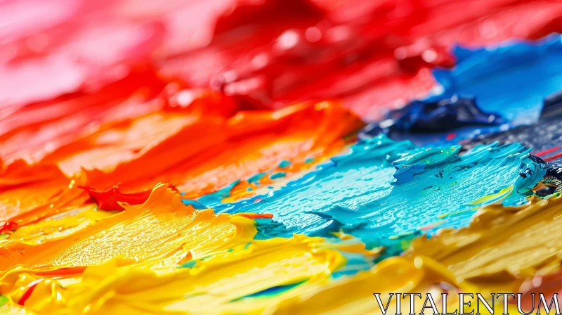 Palette of Oil Paints: Vibrant Colors and Rich Texture AI Image