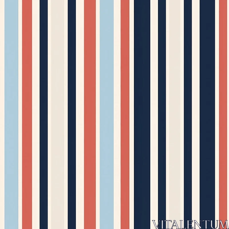 AI ART Retro Vertical Stripes Pattern for Versatile Projects