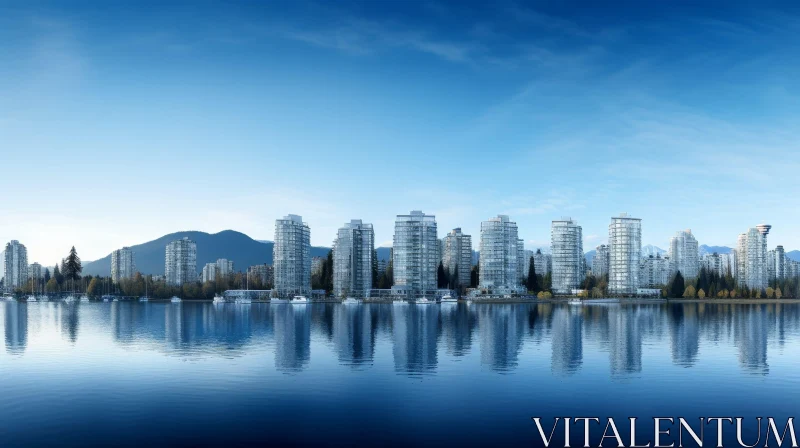 Tranquil Cityscape of Vancouver, British Columbia AI Image