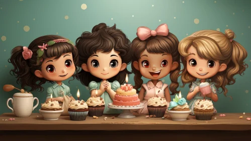 Birthday Celebration of Four Little Girls