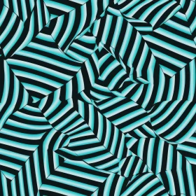 Blue and Black Stripes Pattern - Modern Organic Design