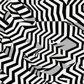 Monochrome Geometric Hexagon Pattern