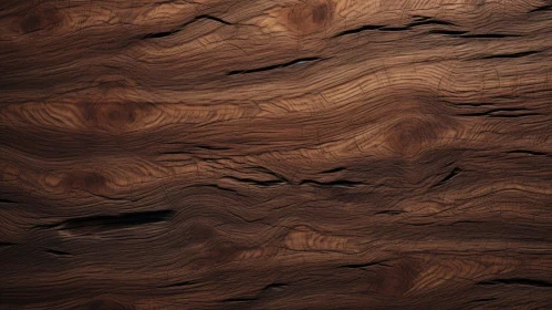 Dark Wooden Surface Texture Close-Up