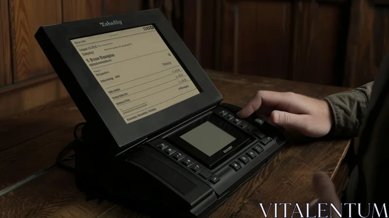 Efficient and Convenient Touch Screen POS Terminal AI Image