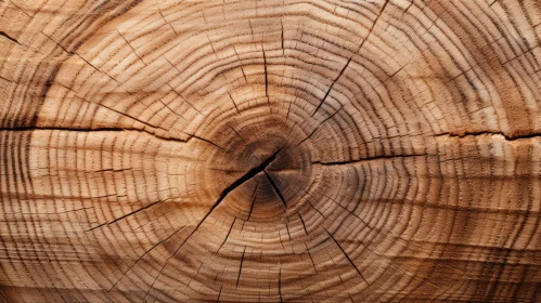 Intricate Tree Trunk Cross-Section | Natural Wood Grain Pattern