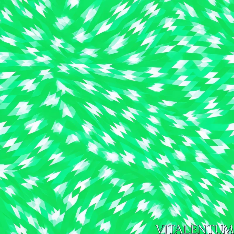 AI ART Light Green Geometric Abstract Pattern