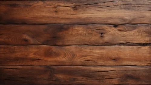Dark Wooden Table Close-Up - Rich Warm Color
