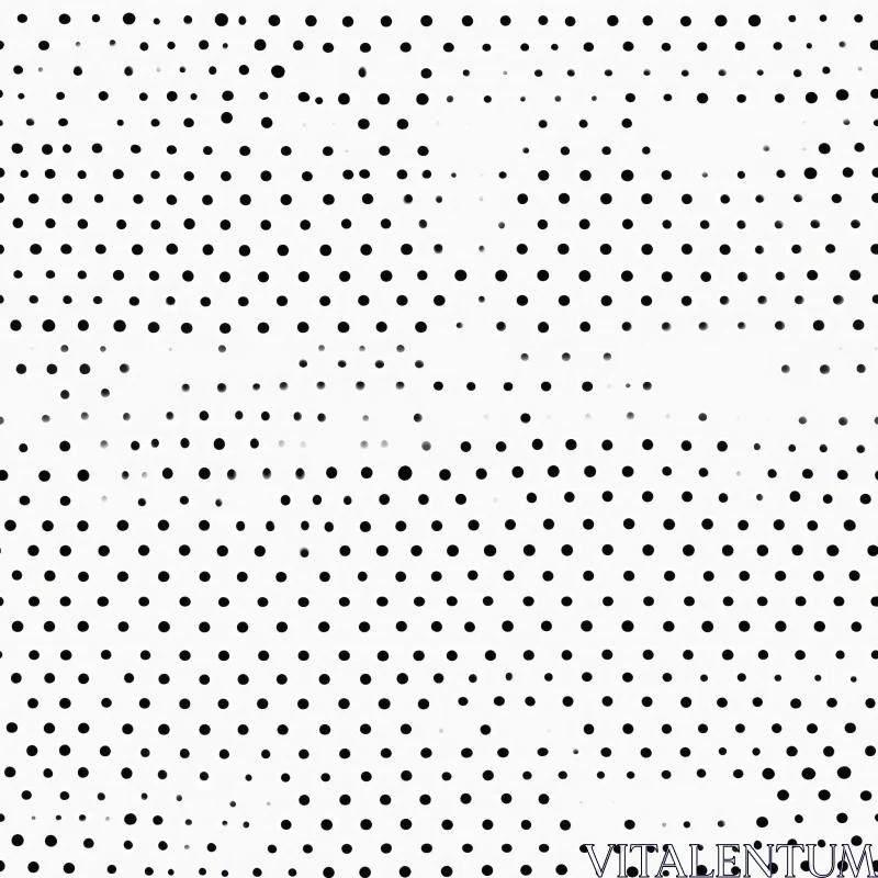 Halftone Dots Pattern on White Background AI Image