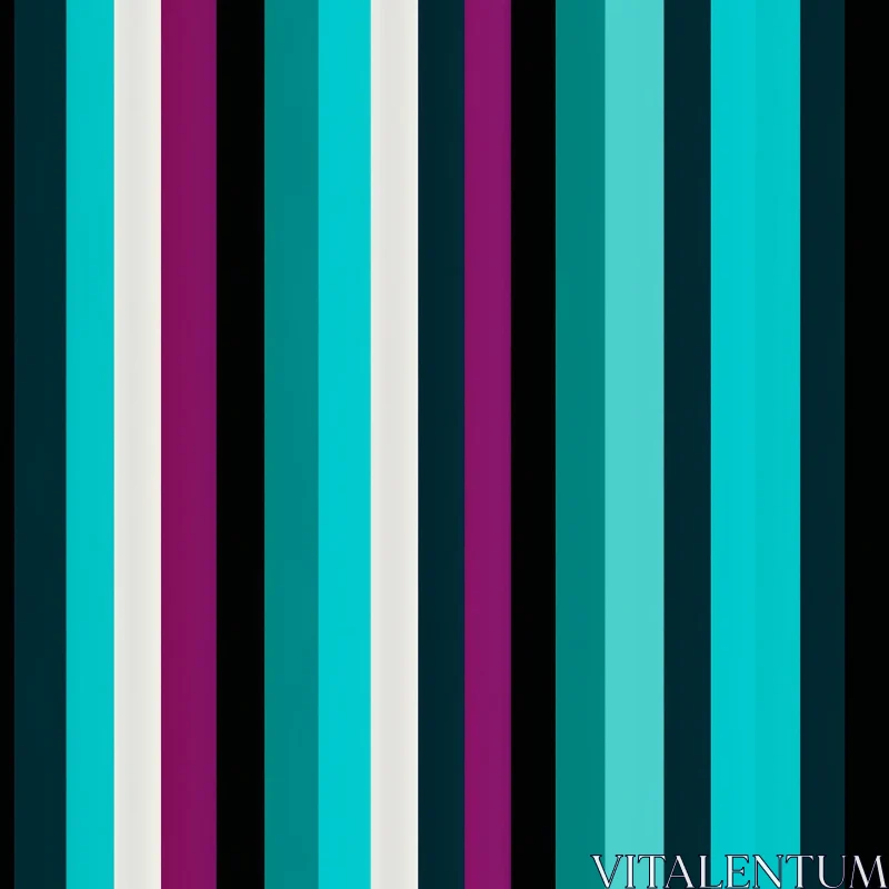 AI ART Harmonious Vertical Stripes Pattern in Blue, Purple, and Black
