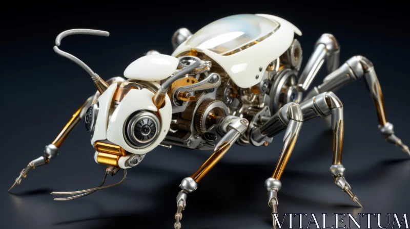 Mechanical Insect Artwork: A Fusion of Traditional Craftsmanship and Dieselpunk AI Image