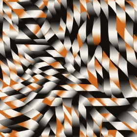Abstract Geometric Seamless Pattern with Smooth Waves