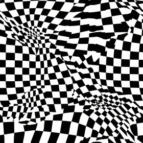 Monochrome Checkered Grunge Pattern with Texture