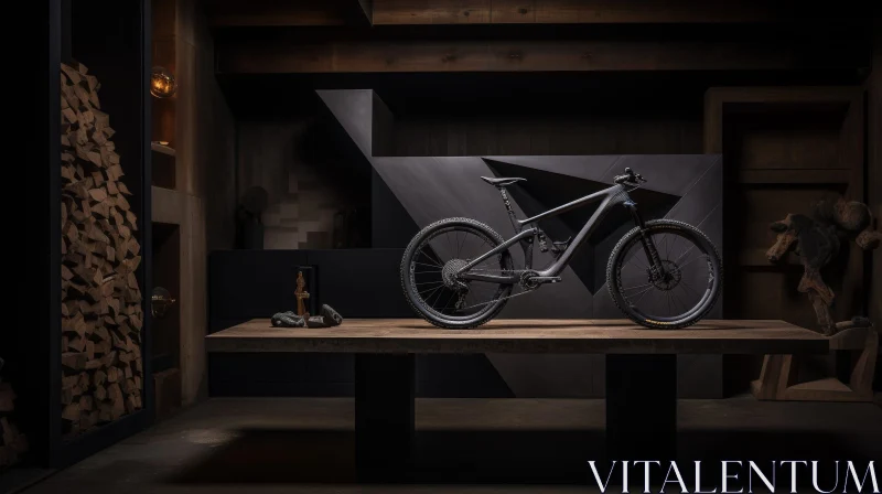 Sleek Mountain Bike Product Shot AI Image