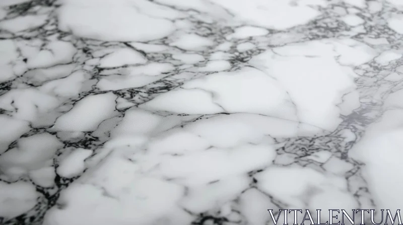 White Marble Texture with Gray Veins | Elegant Design AI Image
