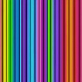 Rainbow Vertical Stripes Pattern on Black Background