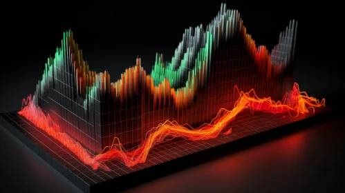 Stock Market Graph Representation - 3D Bars Display