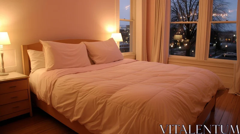 Cozy Bedroom Interior Design AI Image
