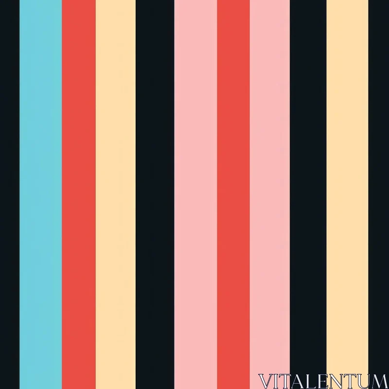 Retro Vertical Stripes Pattern for Fashion & Decor AI Image