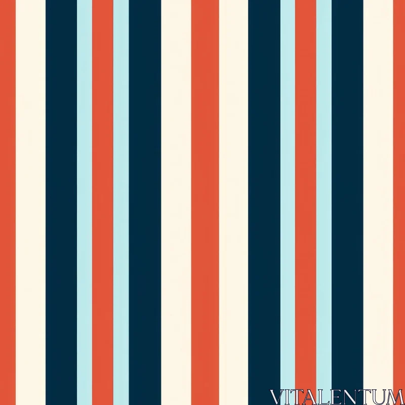 Blue and Orange Stripes Pattern for Design AI Image