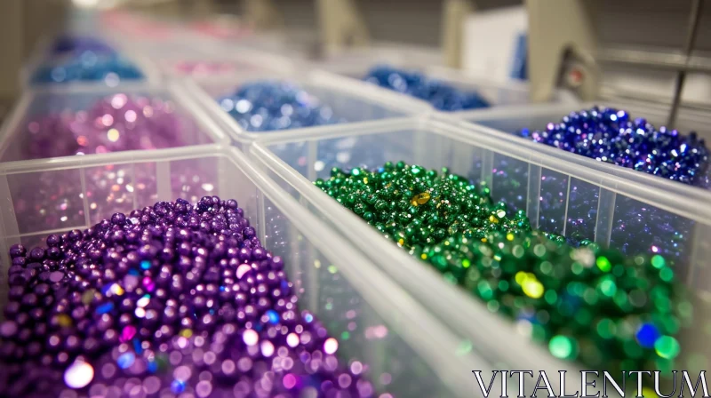 AI ART Colorful Plastic Bead Boxes: A Captivating Composition