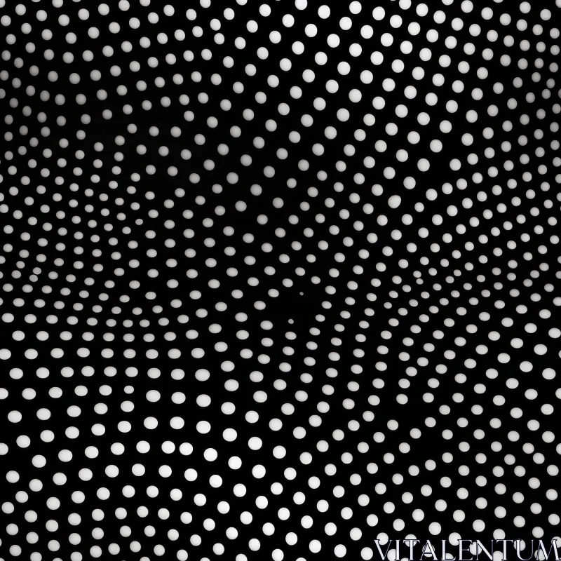 Halftone Black and White Grid Pattern AI Image