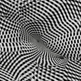 Black and White Optical Illusion Circles
