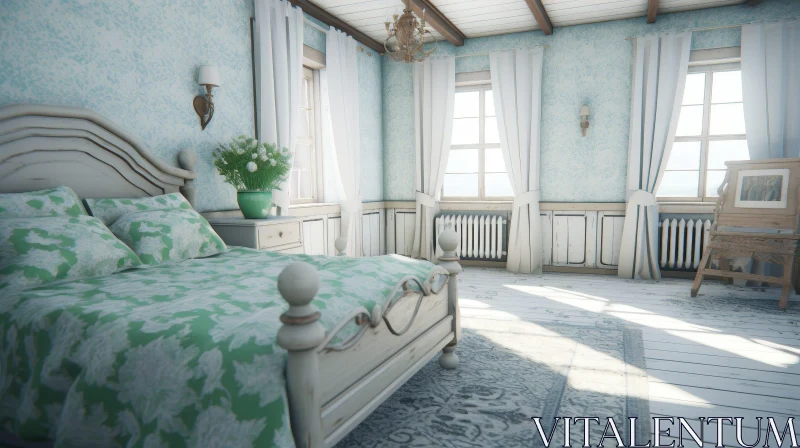 Cozy Classic Bedroom Decor AI Image