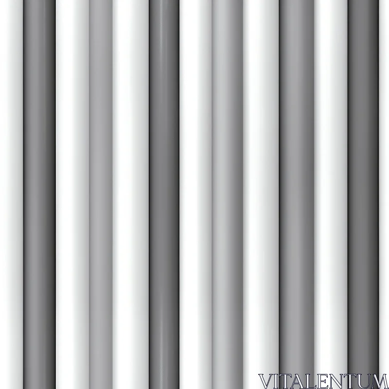 Seamless 3D Gray Cylinder Pattern AI Image