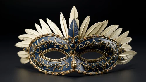 Exquisite 3D Rendering of Venetian Carnival Mask