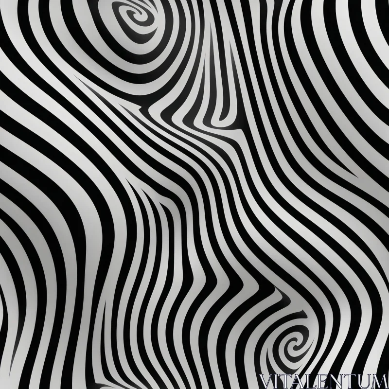 Monochrome Stripes and Texture Vector Illustration AI Image