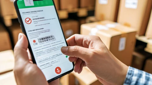 Warehouse Barcode Scanning with Mobile Phone