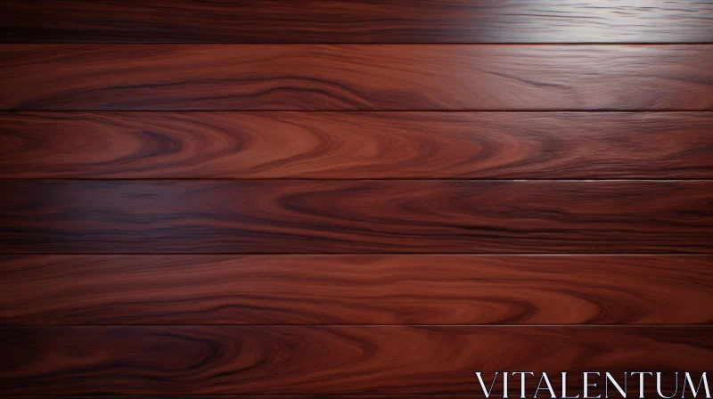AI ART Dark Brown Wooden Surface - Close-up Texture