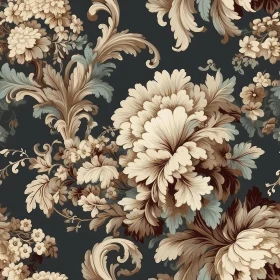 Dark Floral Seamless Pattern