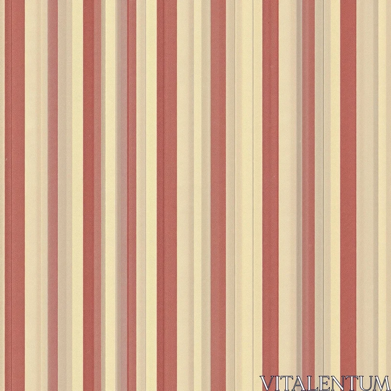 Red and Beige Vertical Stripes Pattern - Seamless Design AI Image
