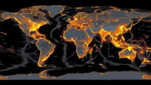 Stunning Mollweide Projection of Earth - Pacific Ocean Centered
