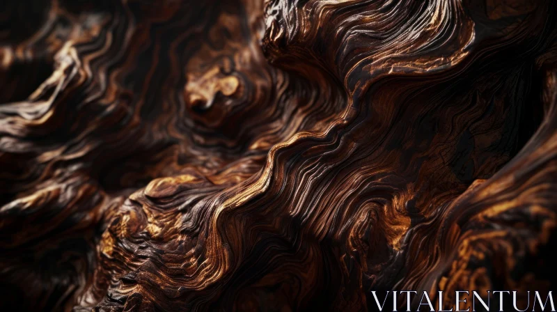 Close-Up of Burl: Twisted and Gnarled Tree Growth | Unique Art Objects AI Image