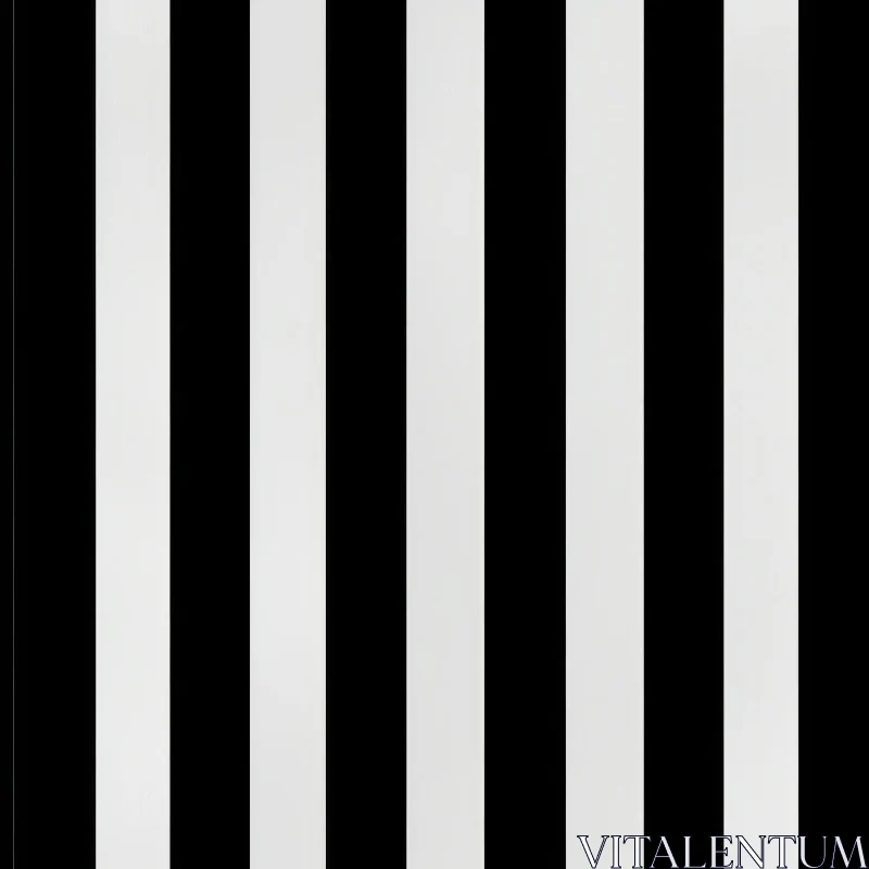 AI ART Elegant Black and White Vertical Striped Pattern