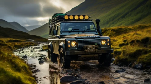 Exploring the Wild: Land Rover Defender Off-Road Adventure in Scottish Highlands