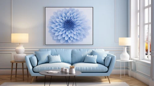 Modern Blue Living Room Decor | Interior Design Inspiration