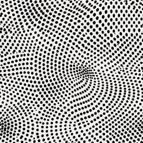 Monochrome Polka Dot Vector Pattern