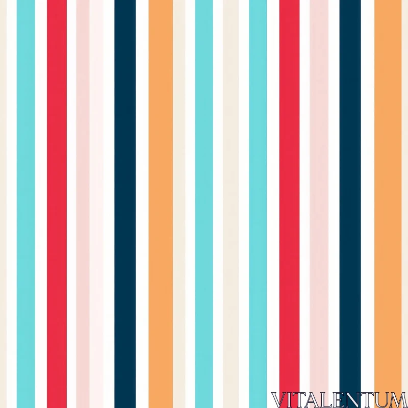 Colorful Vertical Stripes Pattern for Background and Design AI Image