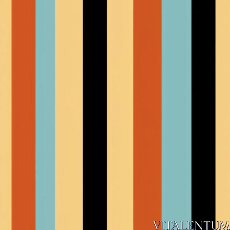Retro Vertical Stripes Pattern for Backgrounds and Design AI Image